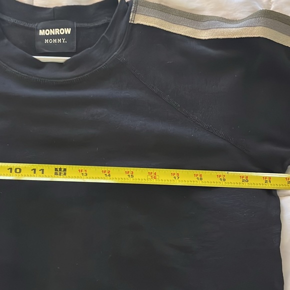 Monrow mommy striped long sleeve midi dress sz S - Picture 2 of 8